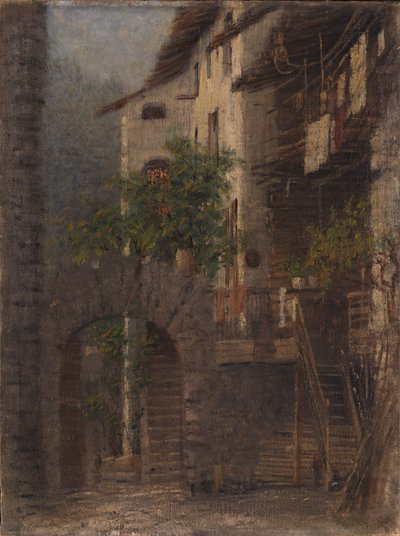 أكواخ في فال دي نون بواسطة بارتولوميو بيزي